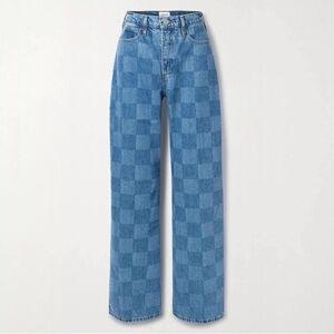 Frame Checkered Jeans 30